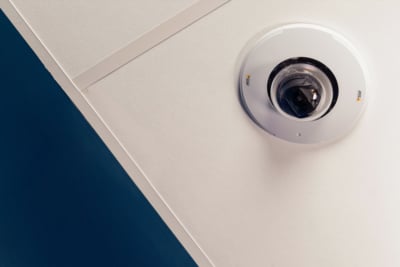 Close up of CCTV dome camera installed on ceiling - Securitas UK.jpg